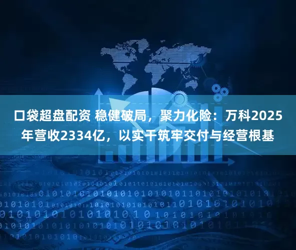口袋超盘配资 稳健破局，聚力化险：万科2025年营收2334亿，以实干筑牢交付与经营根基